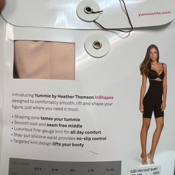 Yummie Womens Cleo High Waisted Shaping Shorts Size S/M - Picture 5 of 6